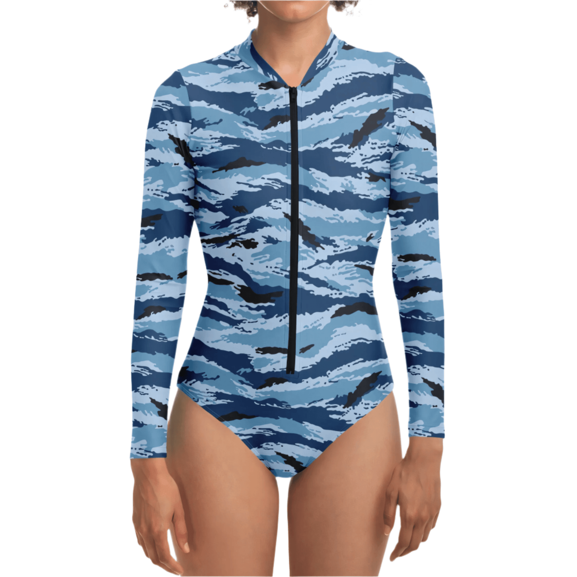 Kamysh Blue Camo Bodysuit _ Concealing Coloration.