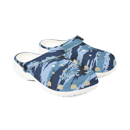 Kamysh Blue Camo EVA Clog _ Concealing Coloration.