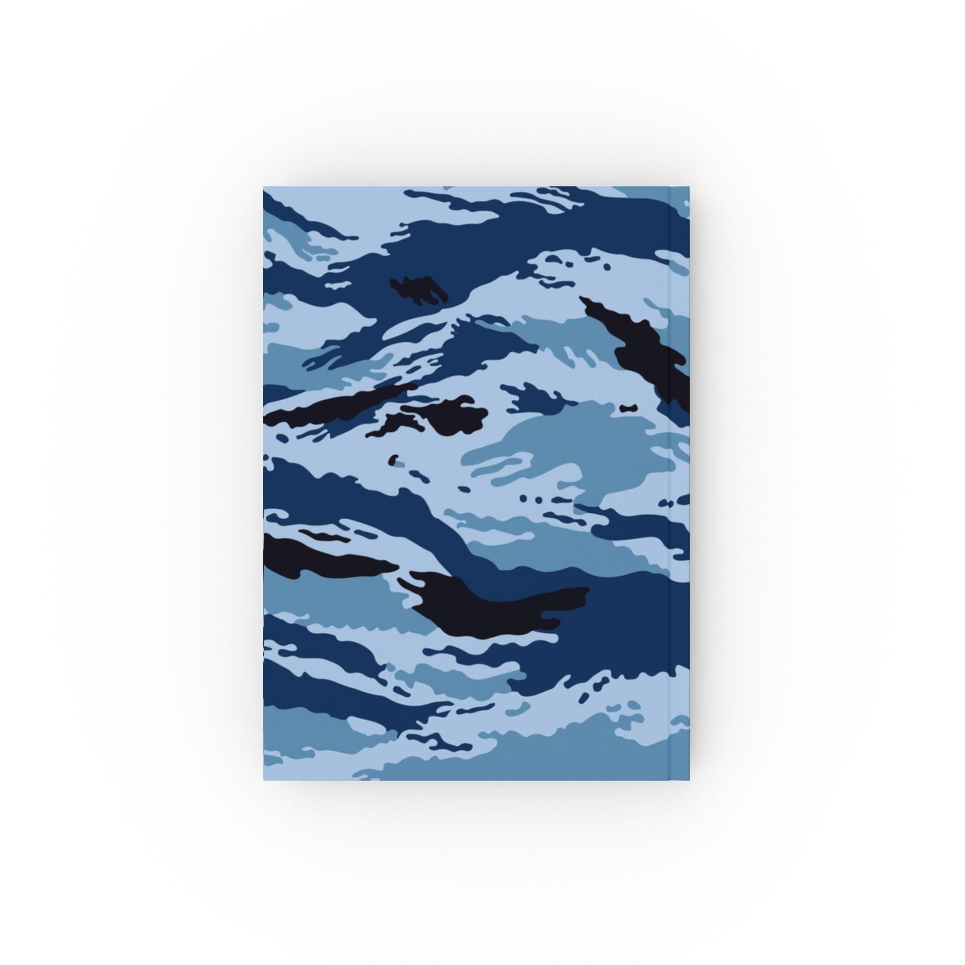 Kamysh Blue Camo Hardback Notebook _ Concealing Coloration.