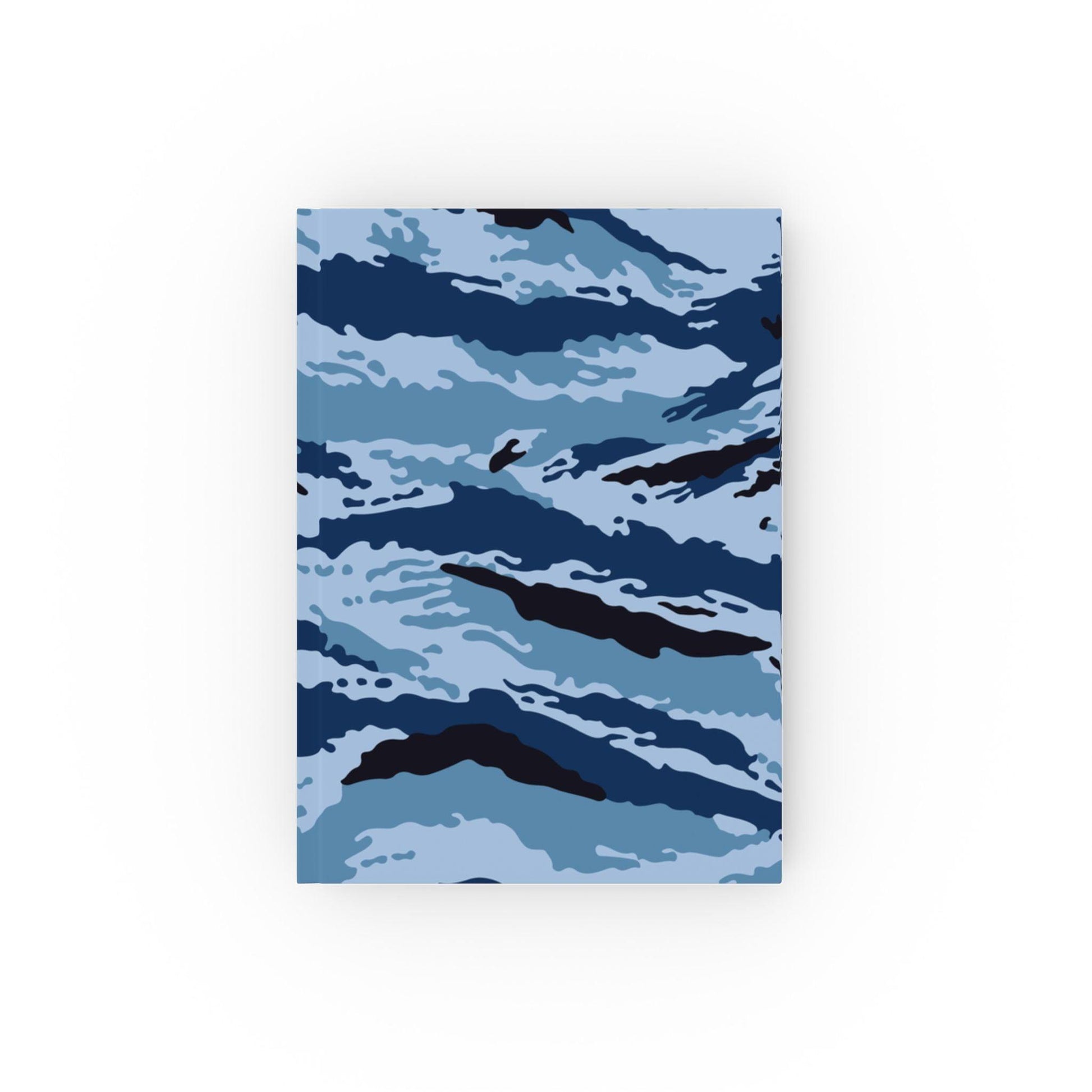 Kamysh Blue Camo Hardback Notebook _ Concealing Coloration.