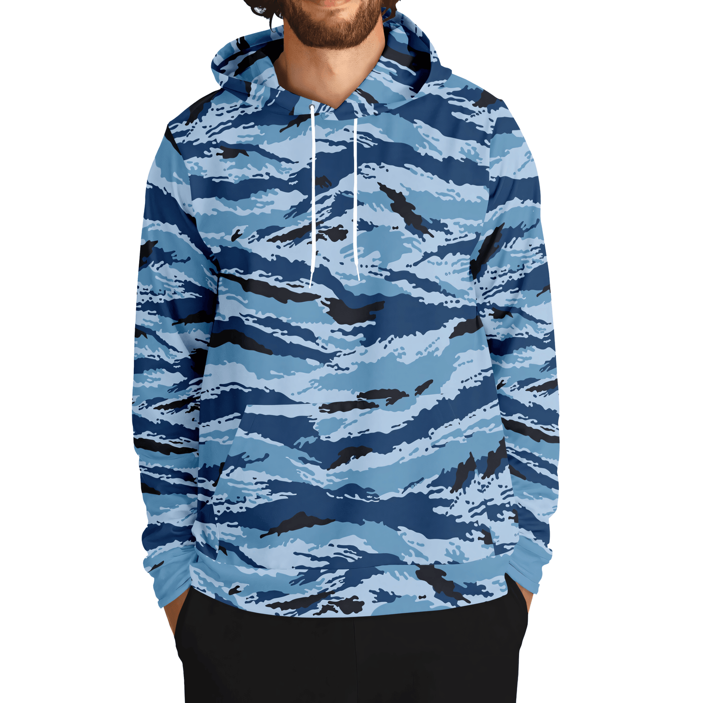 Kamysh Blue Camo Hoodie _ Concealing Coloration.