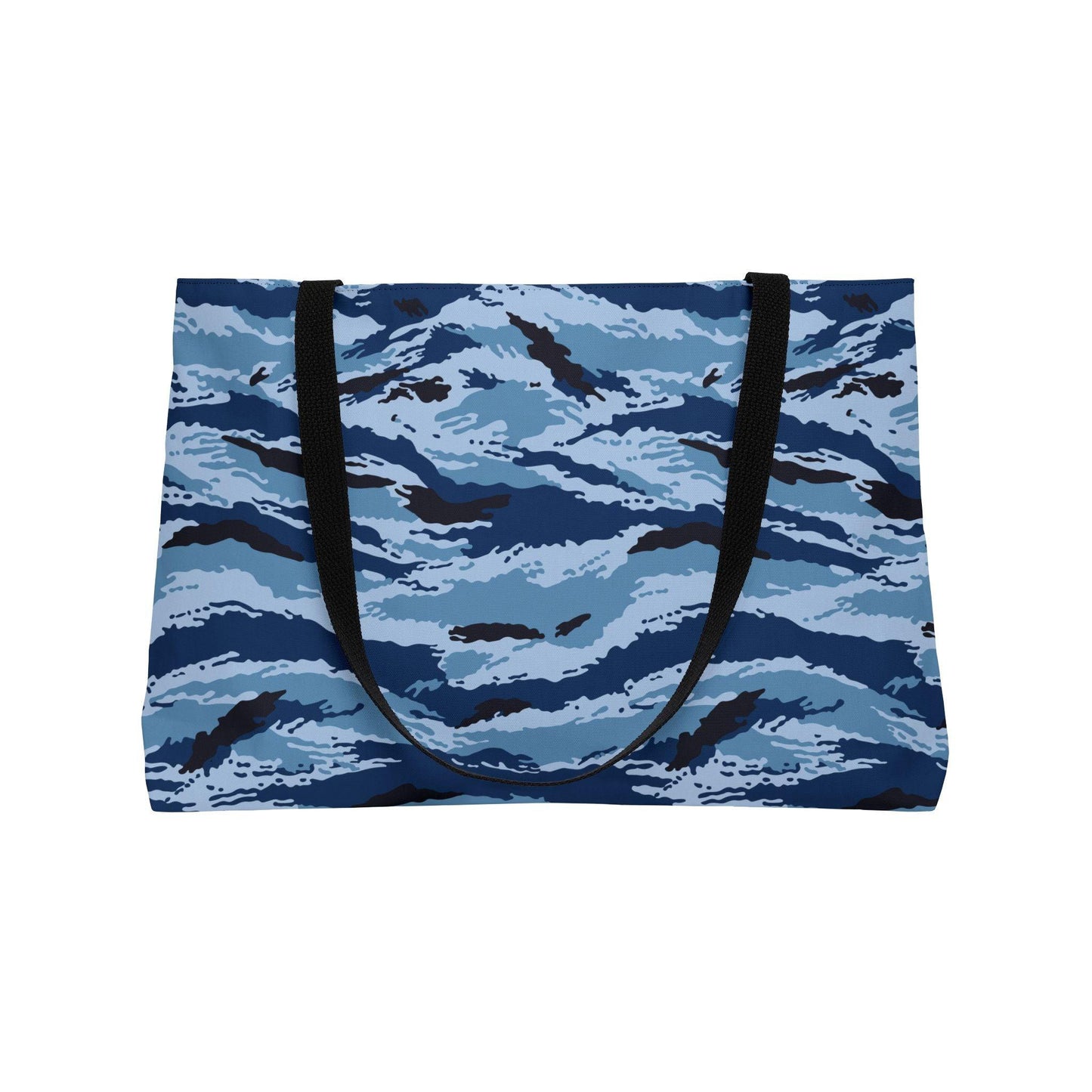 Kamysh Blue Camo Horizontal Tote _ Concealing Coloration.