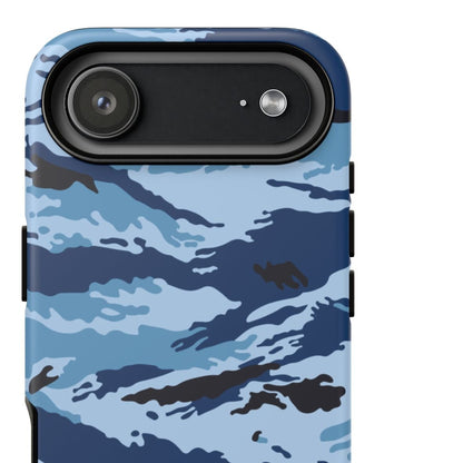 Kamysh Blue Camo MagSafe iPhone 17 Air Field Case close-up