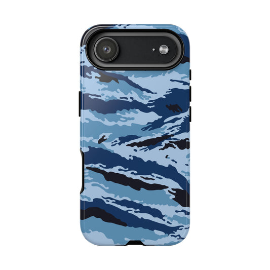 Kamysh Blue Camo MagSafe iPhone 17 Air Field Case front view