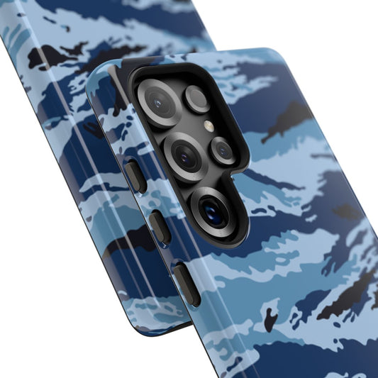 Kamysh Blue Camo MagSafe iPhone 17 Pro Field Case close-up view