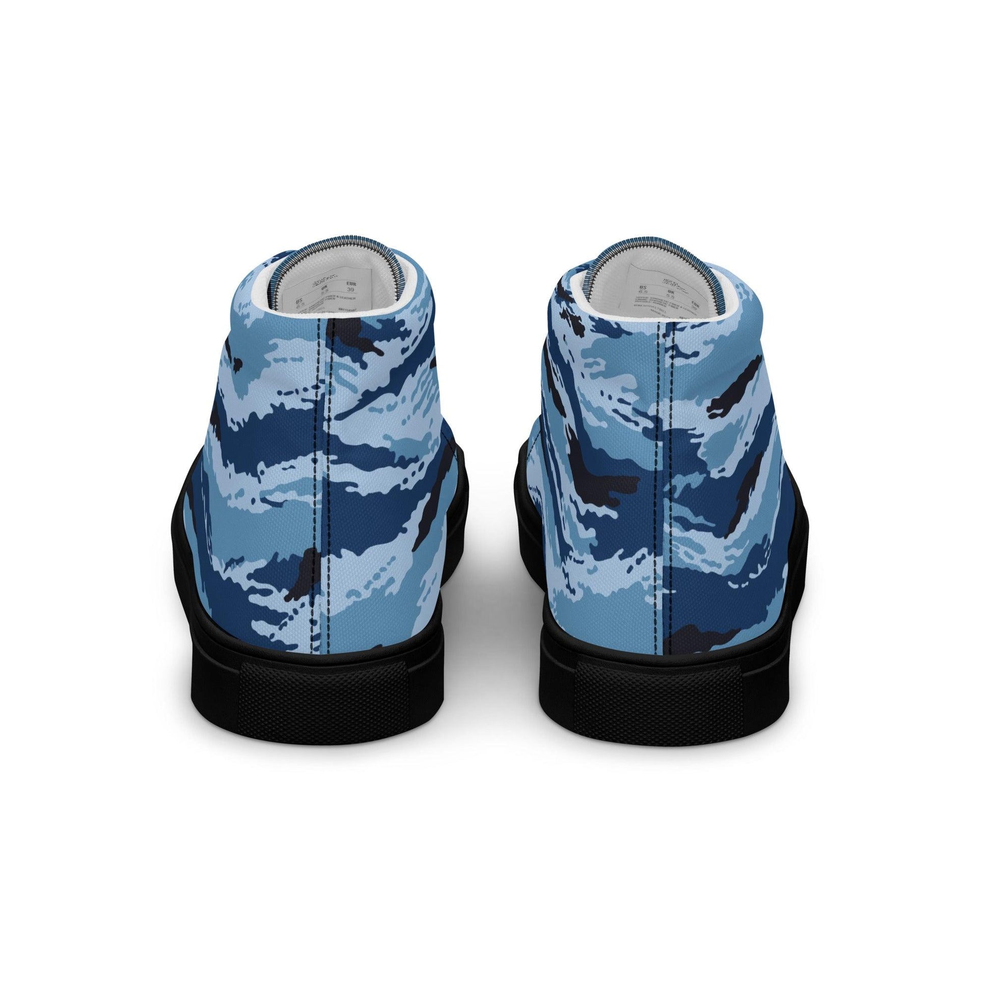 Kamysh Blue Camo Men’s Sneaker Hi _ Concealing Coloration