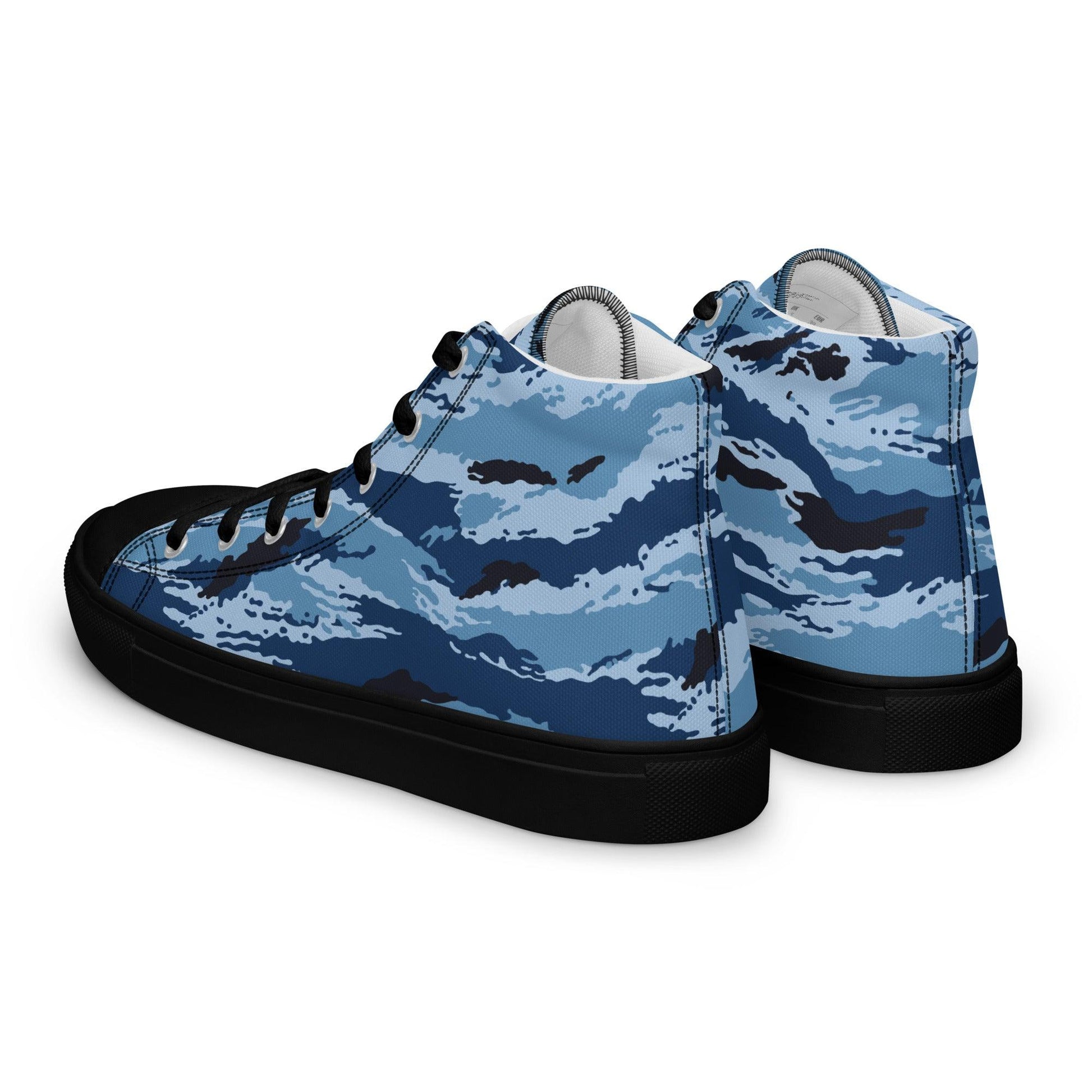 Kamysh Blue Camo Men’s Sneaker Hi _ Concealing Coloration