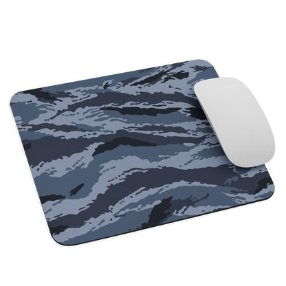 Kamysh Blue Camo Mouse Pad, front view.