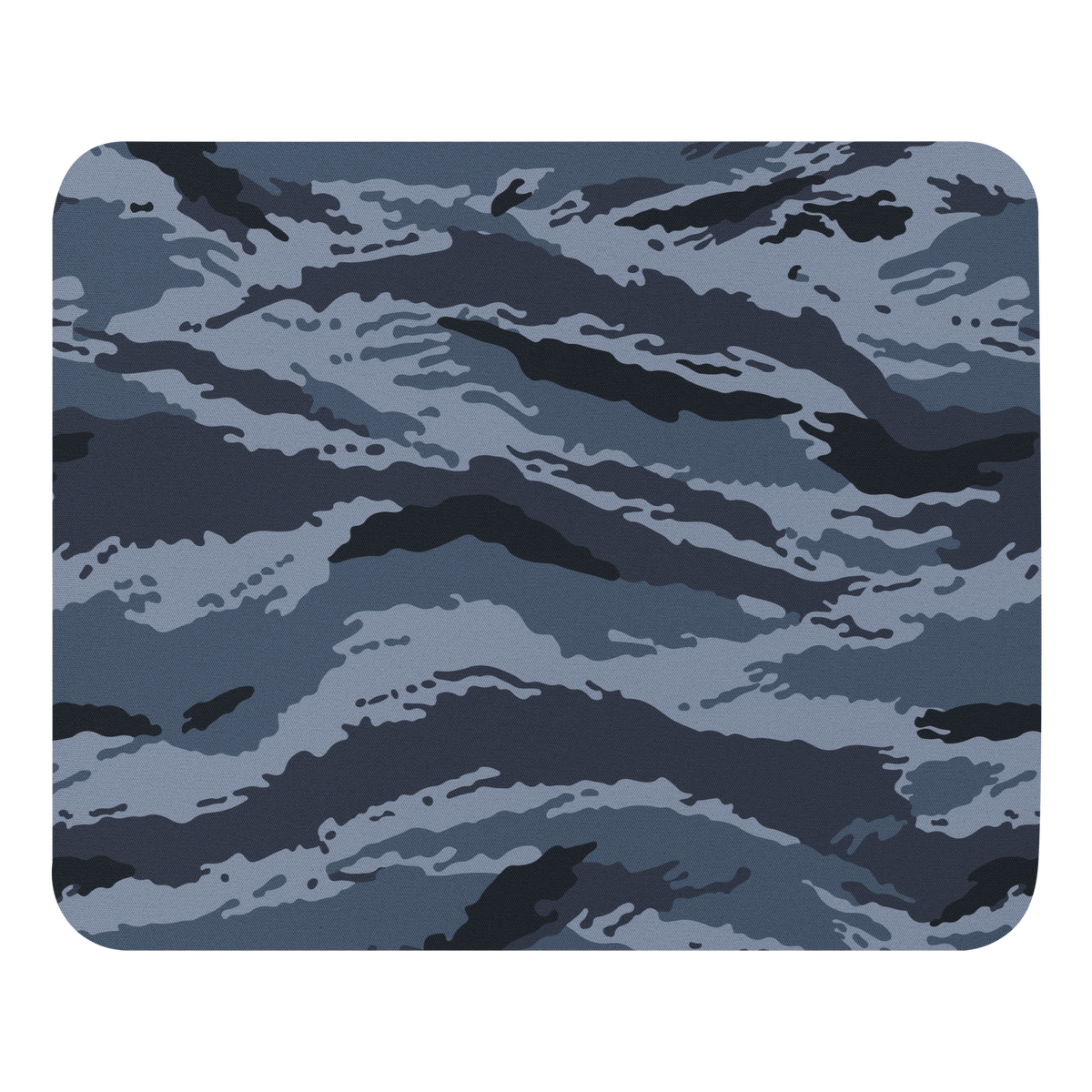 Kamysh Blue Camo Mouse Pad, front view.