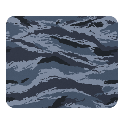 Kamysh Blue Camo Mouse Pad, front view.