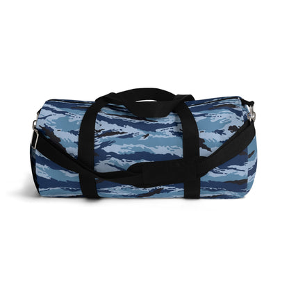 Kamysh Blue Camo Small Duffel Bag _ Concealing Coloration.