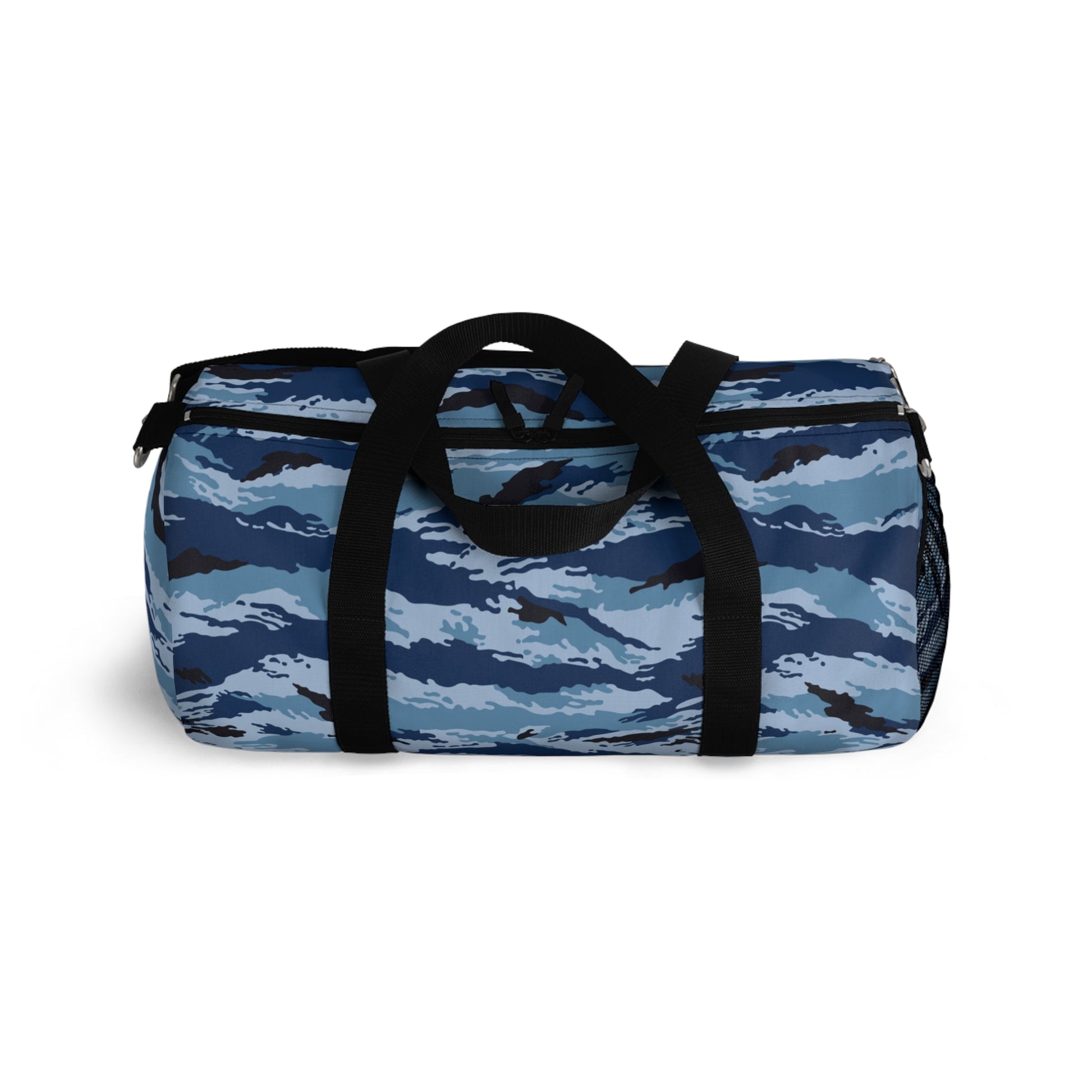 Kamysh Blue Camo Small Duffel Bag _ Concealing Coloration.