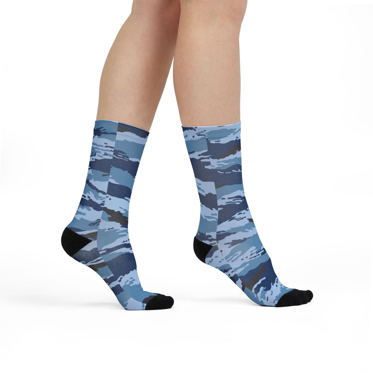 Kamysh Blue Camo Socks _ Concealing Coloration.