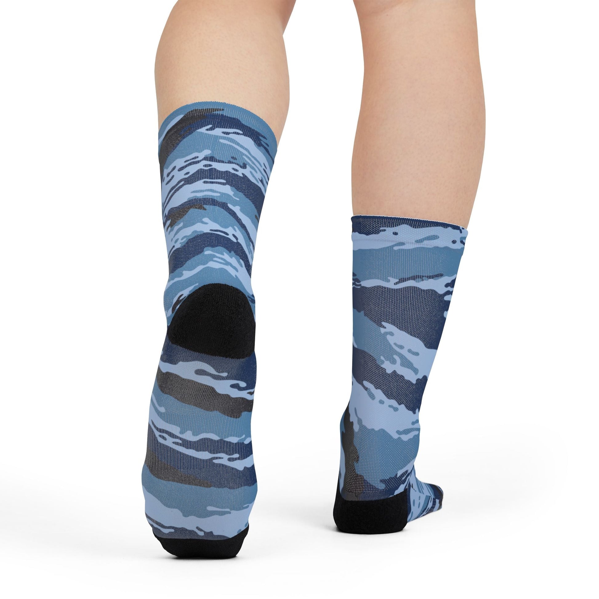 Kamysh Blue Camo Socks _ Concealing Coloration.