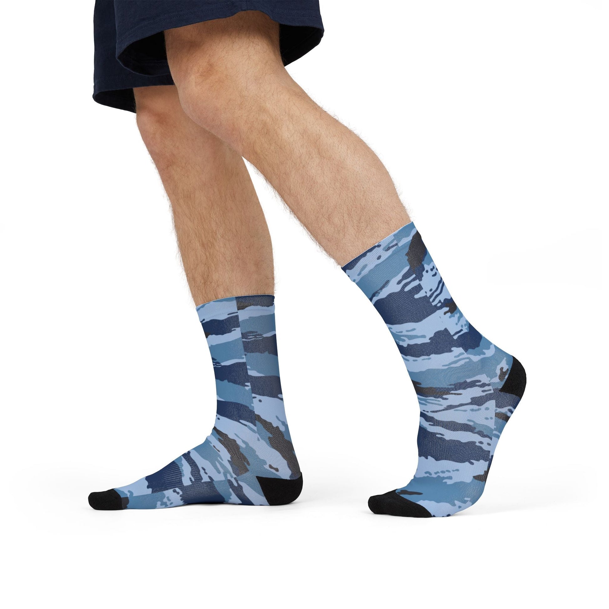 Kamysh Blue Camo Socks _ Concealing Coloration.