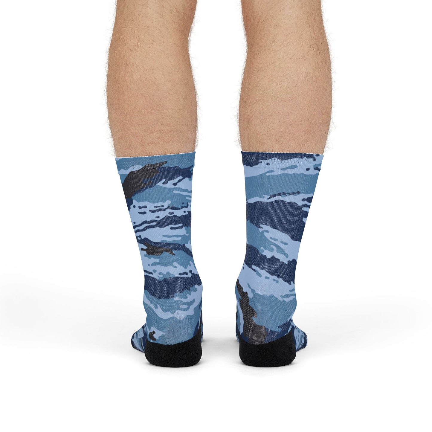 Kamysh Blue Camo Socks _ Concealing Coloration.