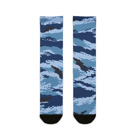 Kamysh Blue Camo Socks _ Concealing Coloration.