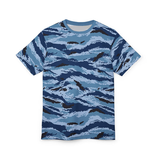 Kamysh Blue Camo T-Shirt _ Concealing Coloration.