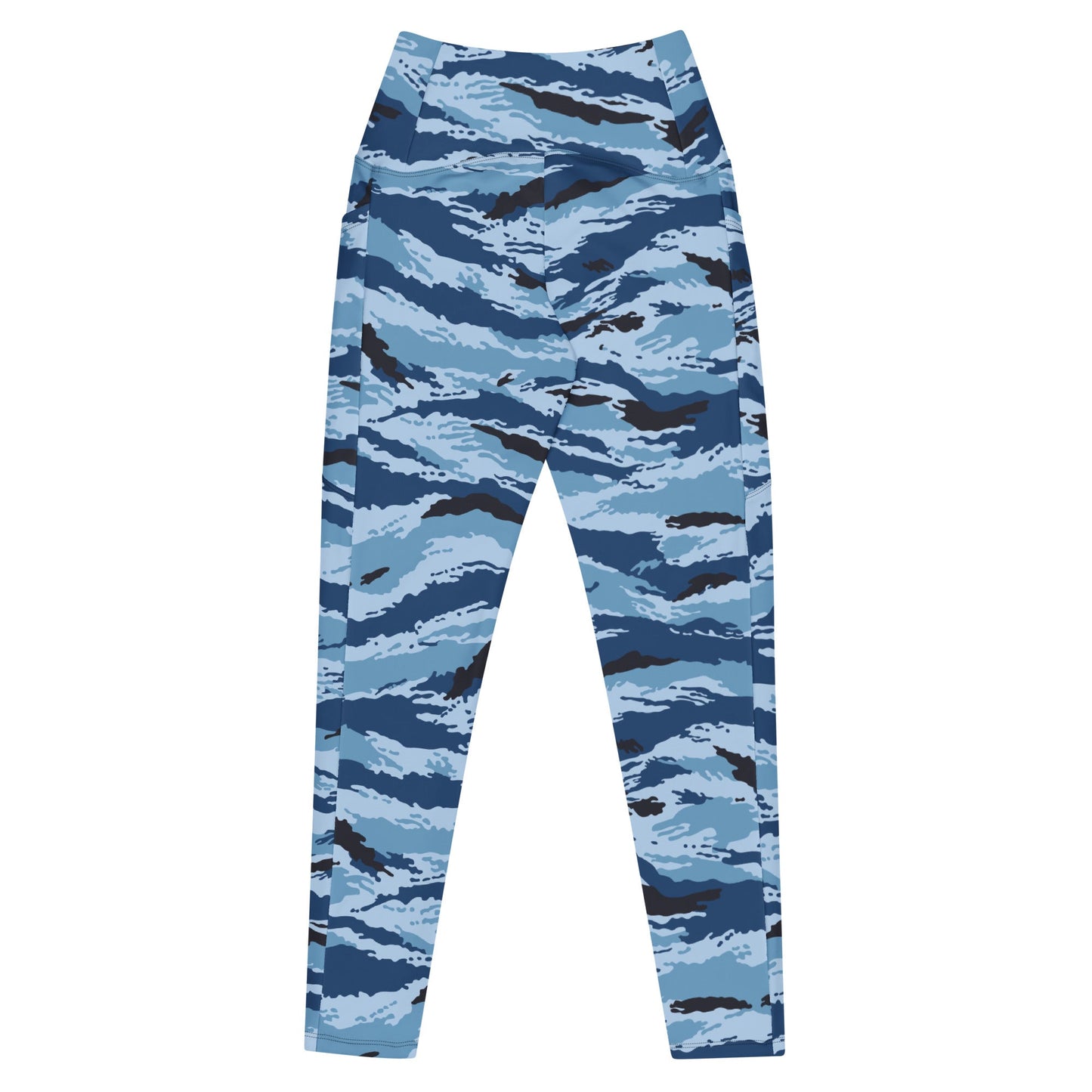 Kamysh Blue Camo Tech Leggings _ Concealing Coloration.