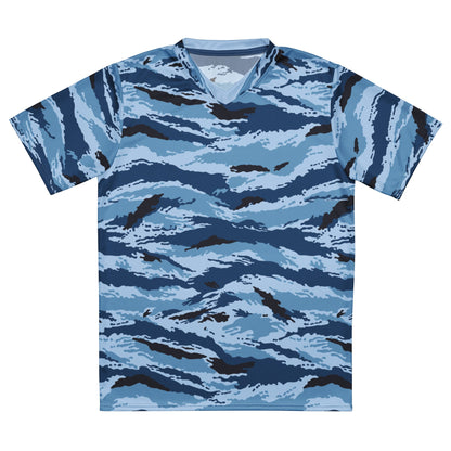 Kamysh Blue Camo Tech Tee _ Concealing Coloration.