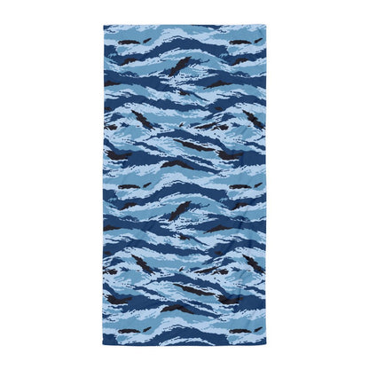 Kamysh Blue Camo Towel _ Concealing Coloration.