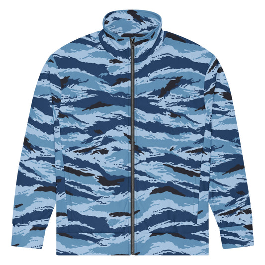 Kamysh Blue Camo Track Jacket _ Concealing Coloration