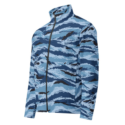 Kamysh Blue Camo Track Jacket _ Concealing Coloration
