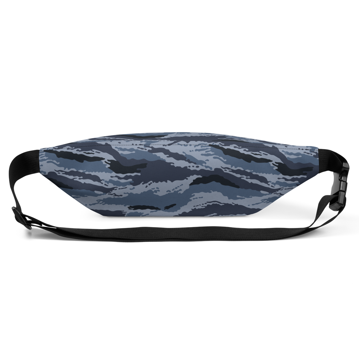 Kamysh Blue Camo Waistpack, back view.