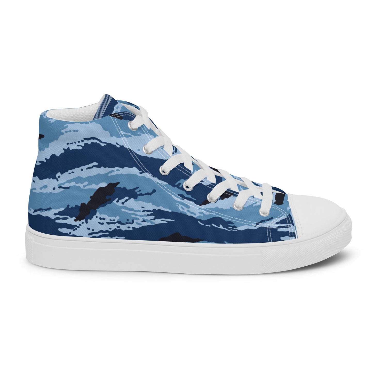 Kamysh Blue Camo Women’s Sneaker Hi _ Concealing Coloration