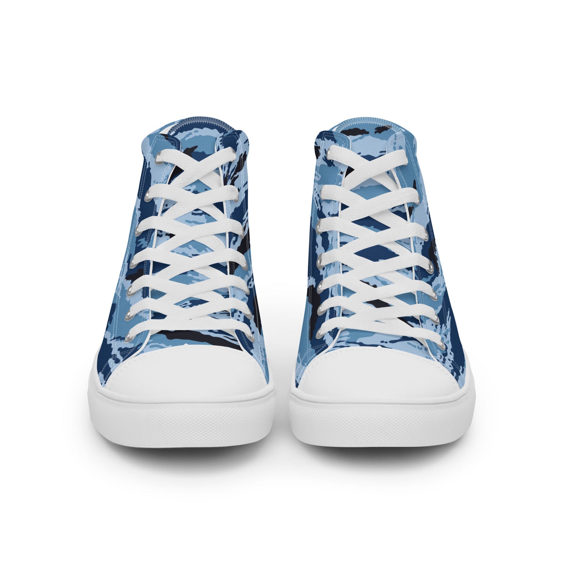 Kamysh Blue Camo Women’s Sneaker Hi _ Concealing Coloration.