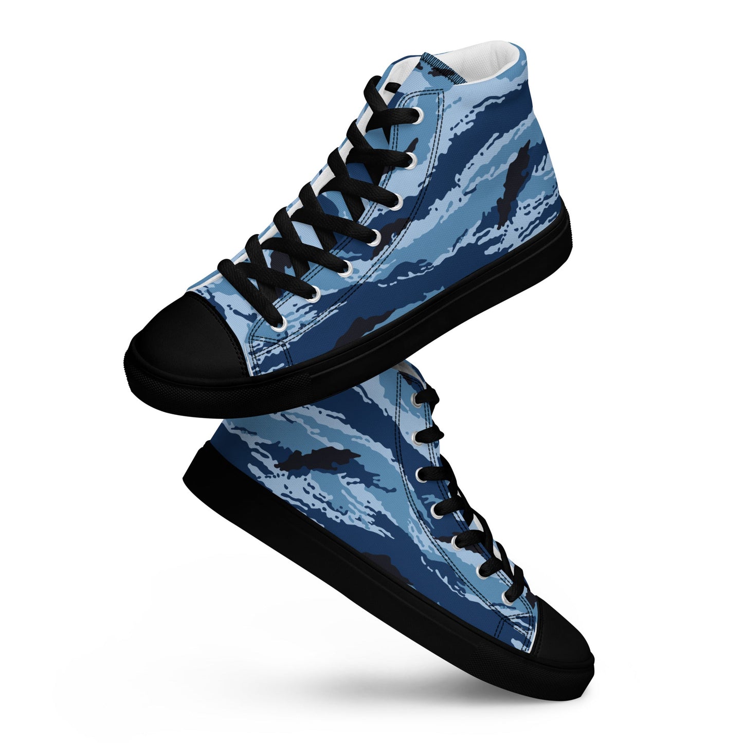 Kamysh Blue Camo Women’s Sneaker Hi _ Concealing Coloration.