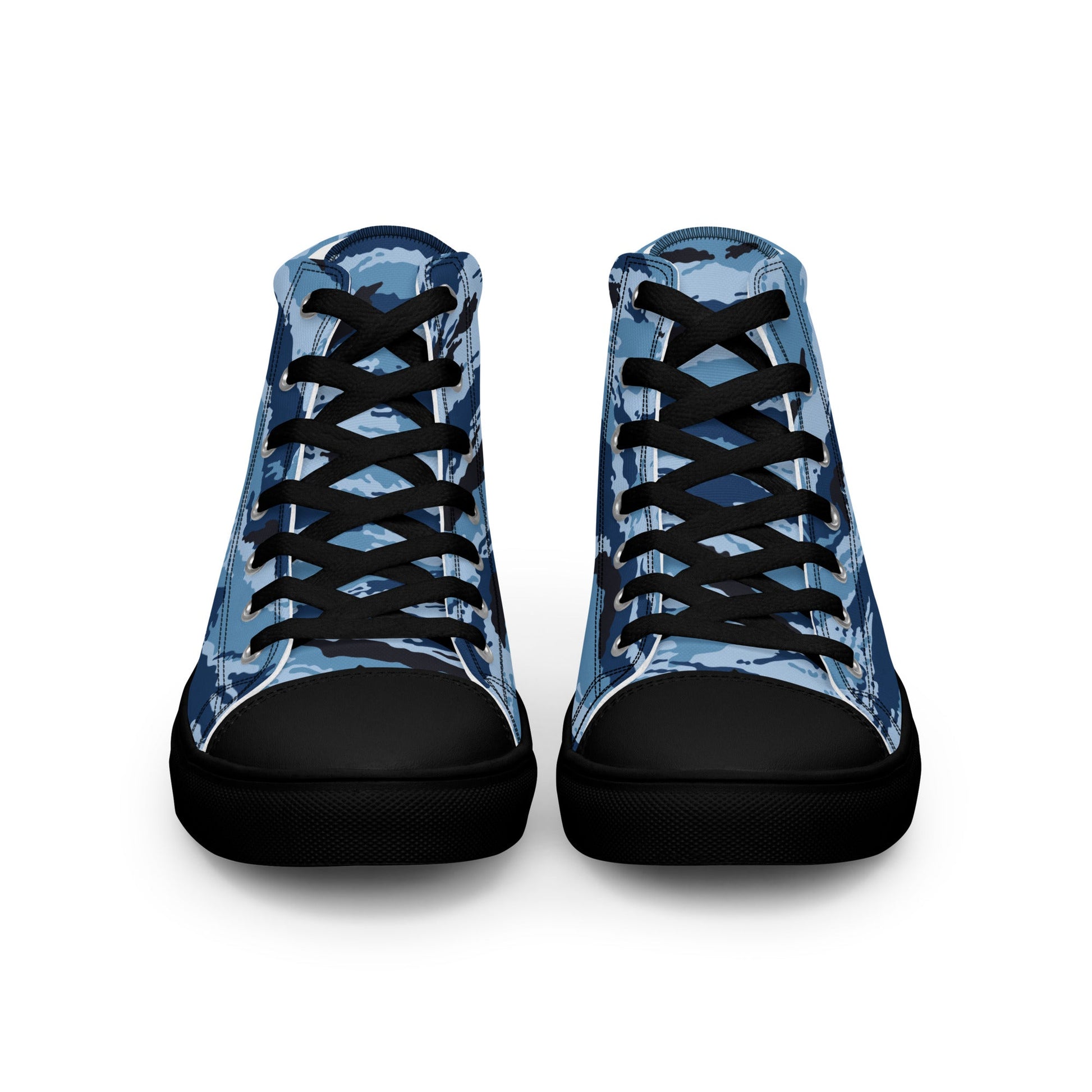 Kamysh Blue Camo Women’s Sneaker Hi _ Concealing Coloration.