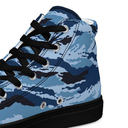 Kamysh Blue Camo Women’s Sneaker Hi _ Concealing Coloration.