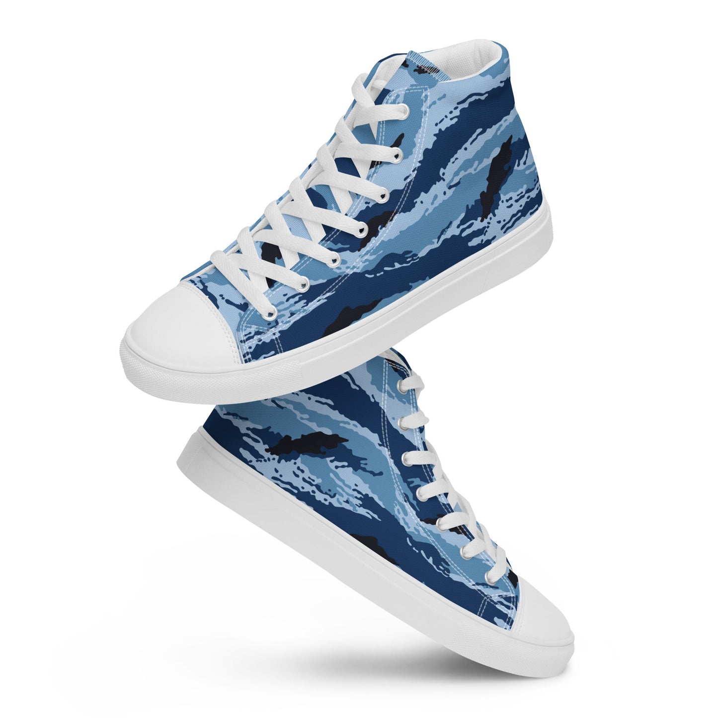 Kamysh Blue Camo Women’s Sneaker Hi _ Concealing Coloration