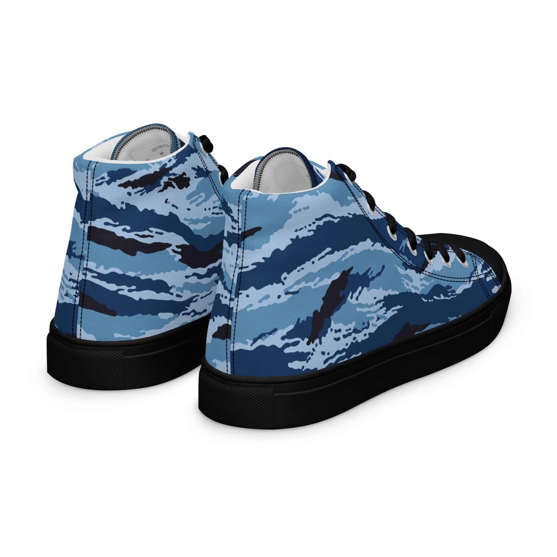 Kamysh Blue Camo Women’s Sneaker Hi _ Concealing Coloration.