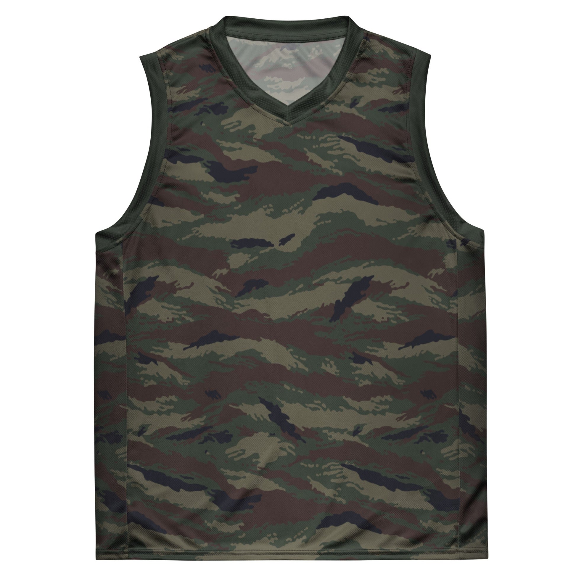 Kamysh Woodland Camo Basketball Jersey _ Concealing Coloration