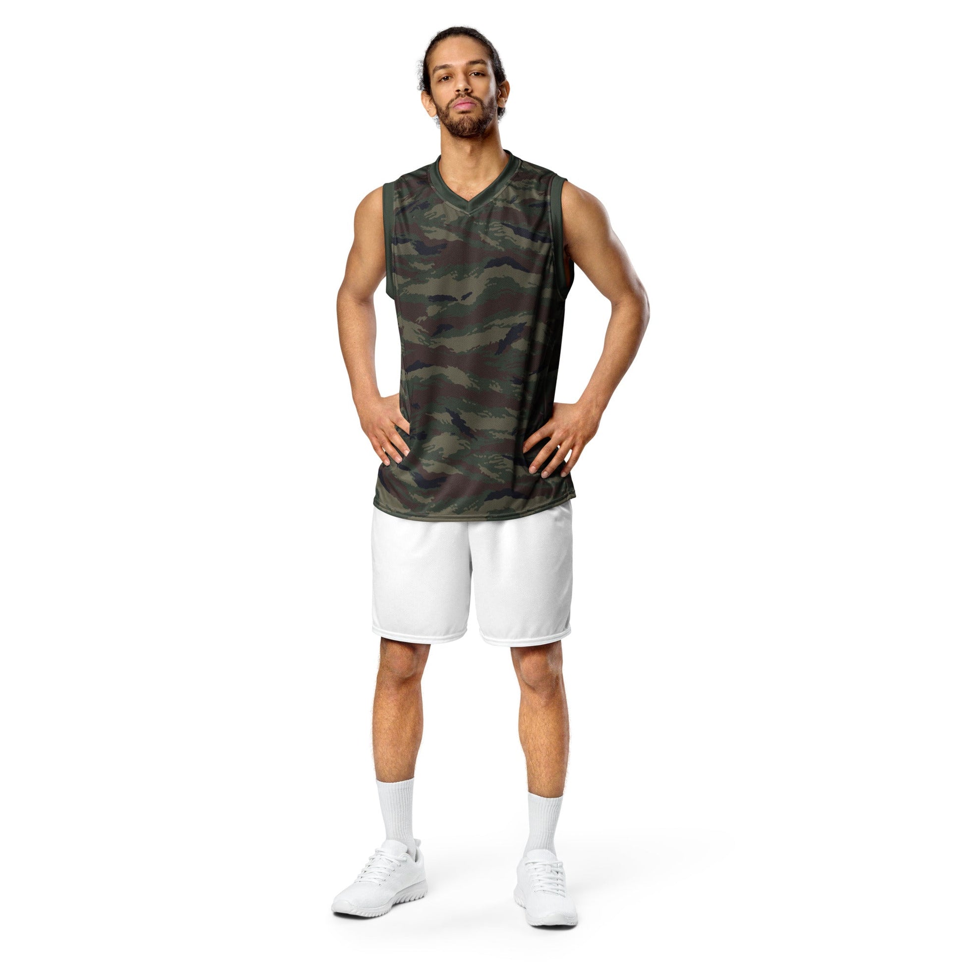 Kamysh Woodland Camo Basketball Jersey _ Concealing Coloration