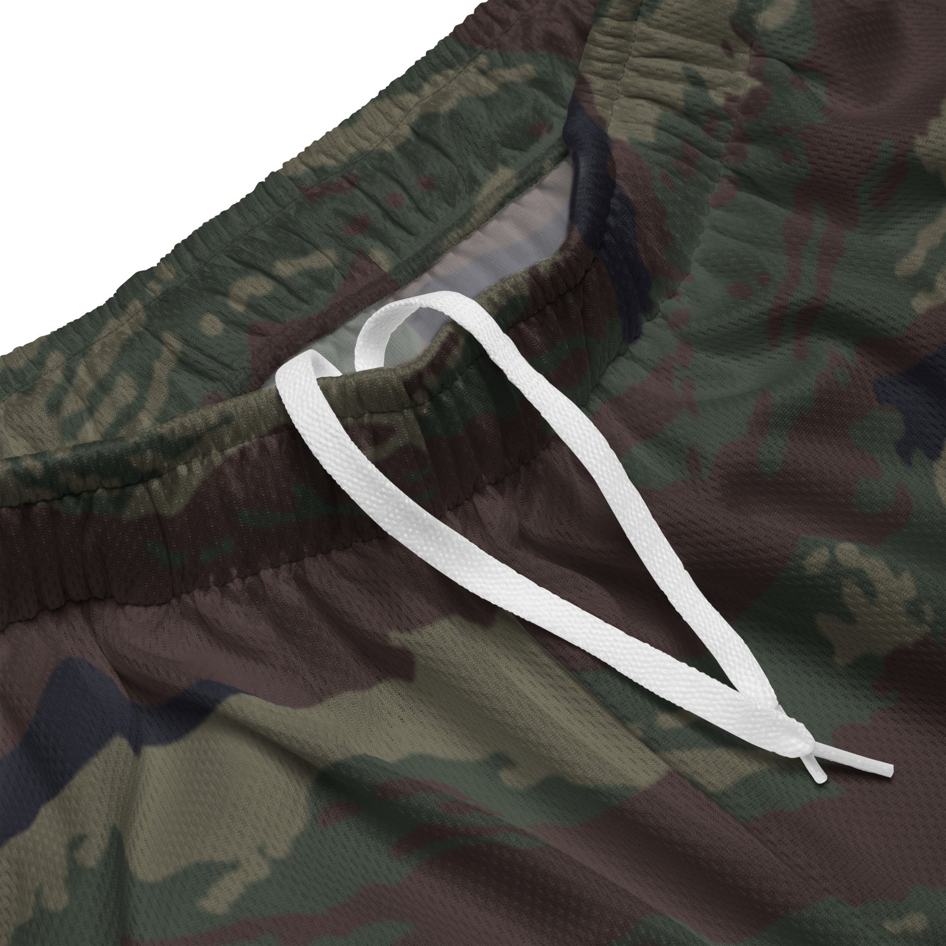 Kamysh Woodland Camo Basketball Shorts _ Concealing Coloration