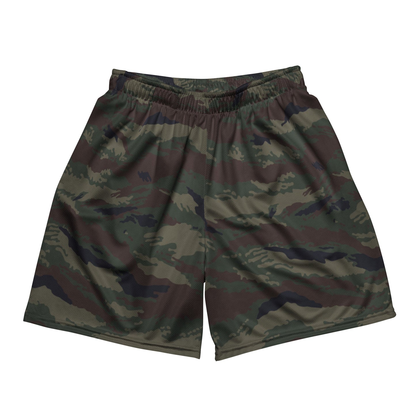 Kamysh Woodland Camo Basketball Shorts _ Concealing Coloration