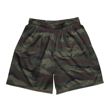 Kamysh Woodland Camo Basketball Shorts _ Concealing Coloration