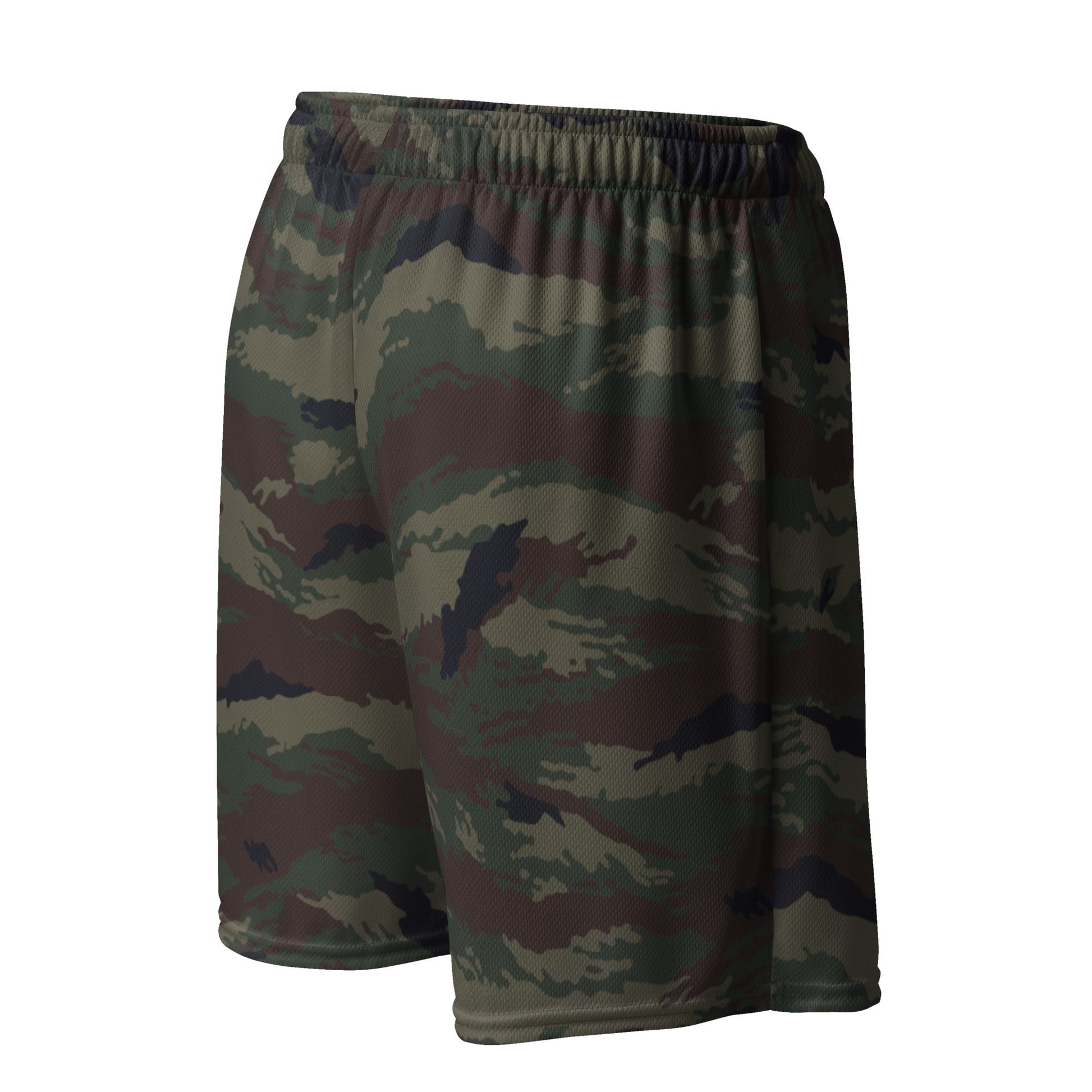 Kamysh Woodland Camo Basketball Shorts _ Concealing Coloration