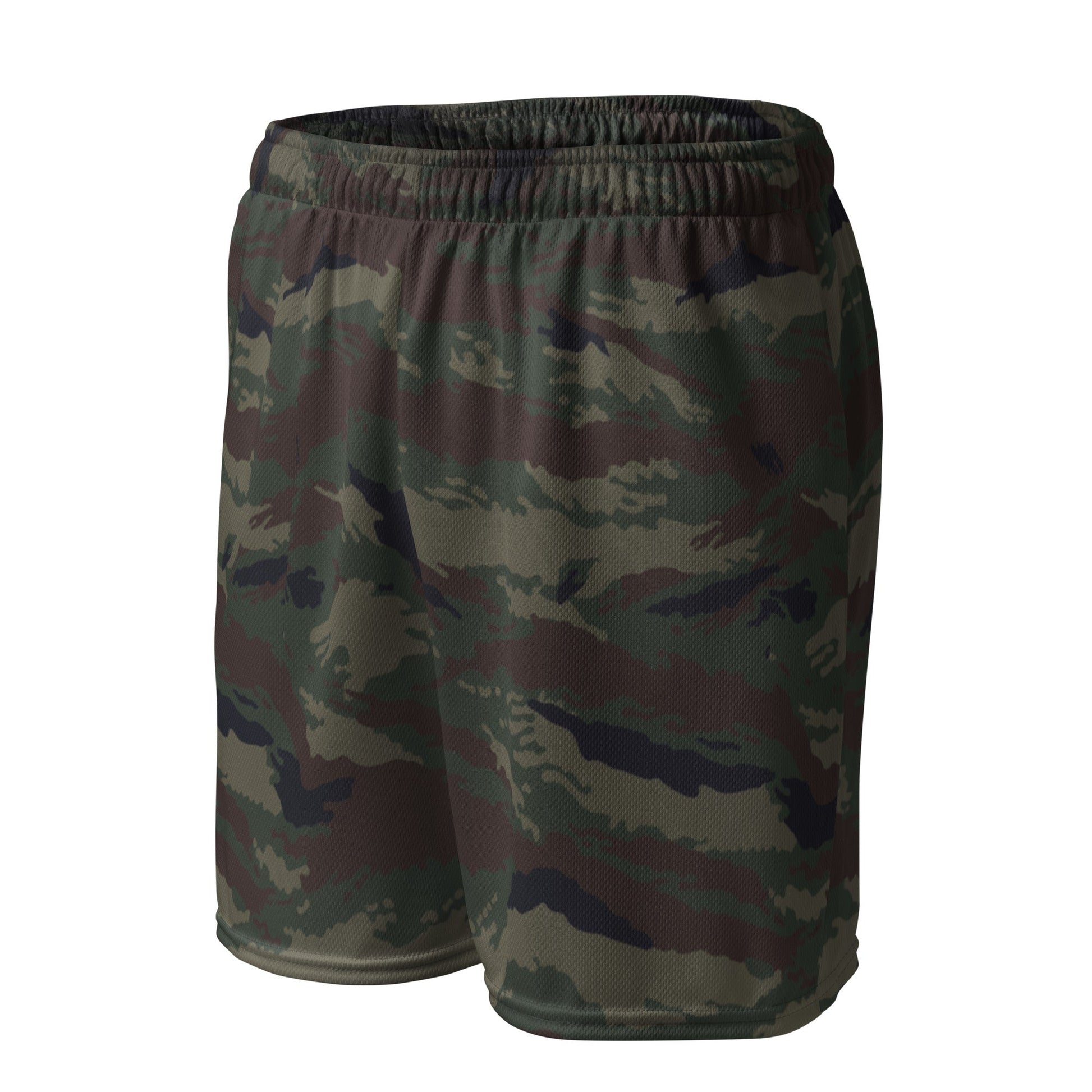 Kamysh Woodland Camo Basketball Shorts _ Concealing Coloration