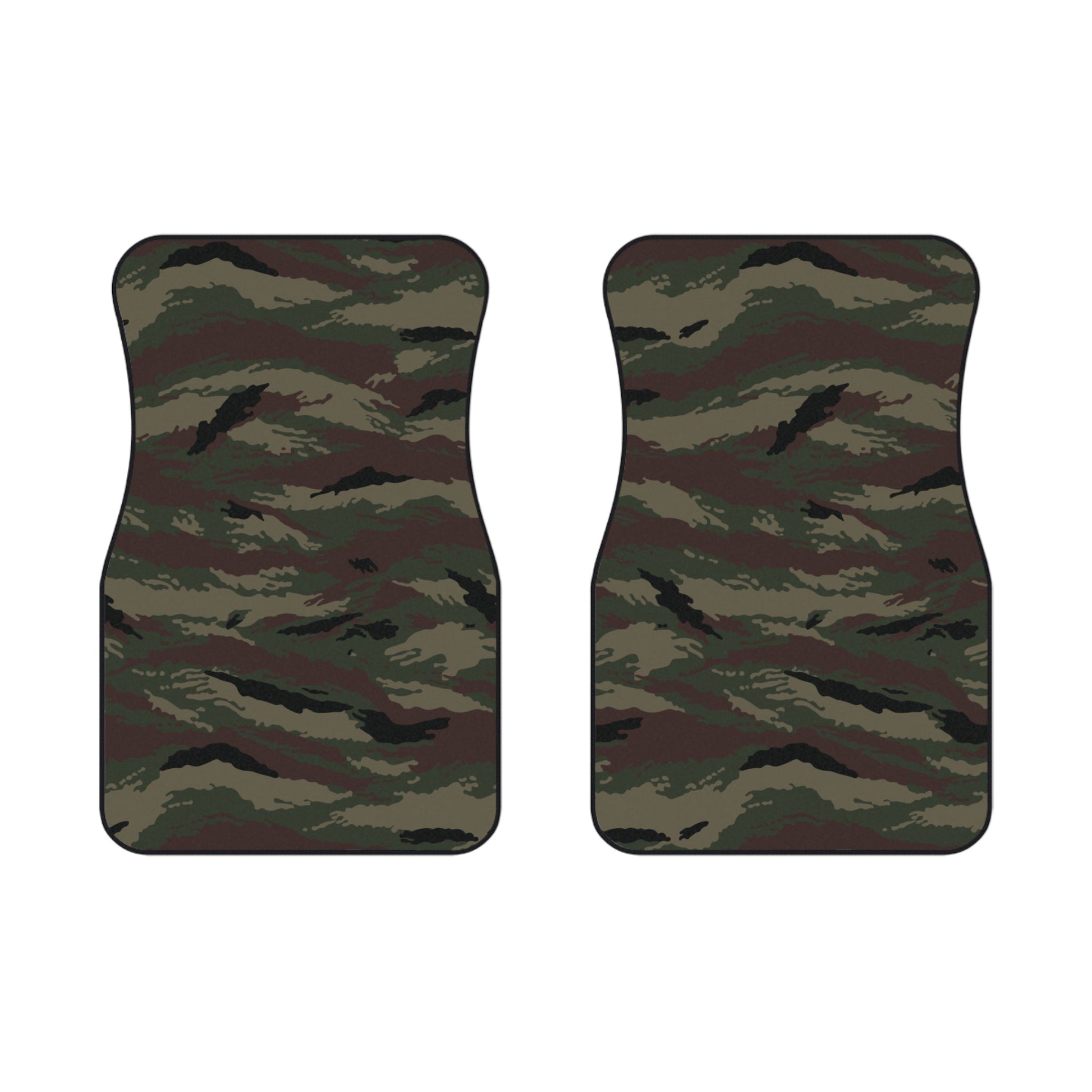 Kamysh Woodland Camo Front Seat Car Mats (Set of 2) _ Concealing Coloration