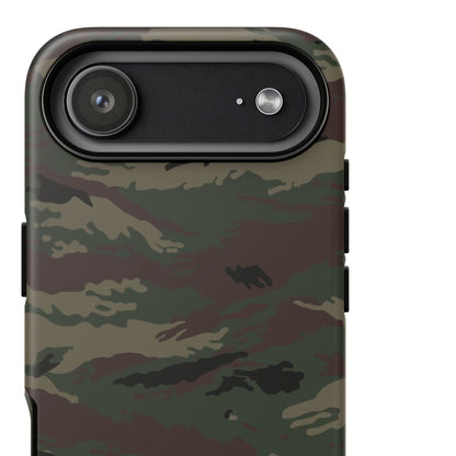 Kamysh Woodland Camo MagSafe iPhone 17 Air Field Case close-up