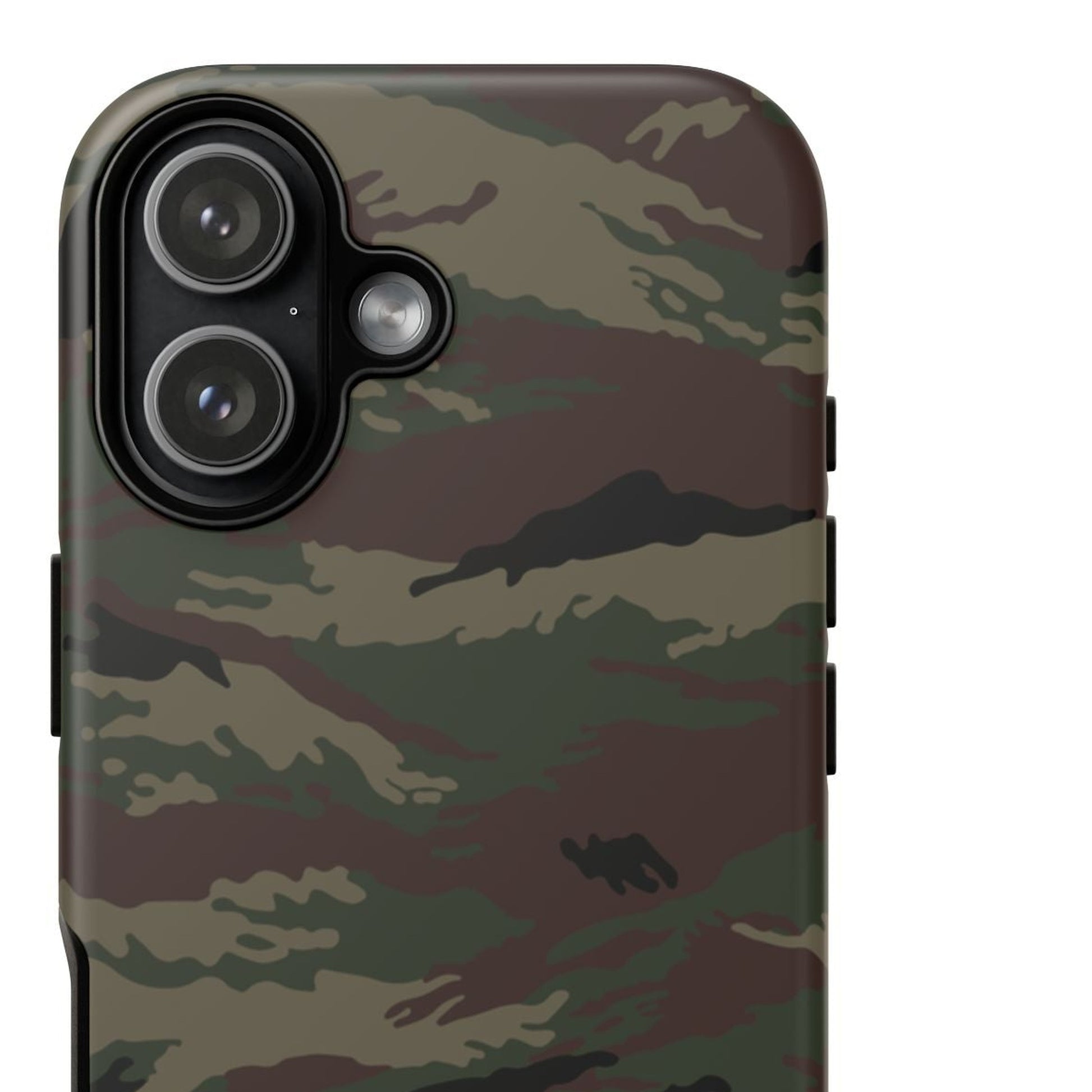 Kamysh Woodland Camo MagSafe iPhone 17 Field Case close-up