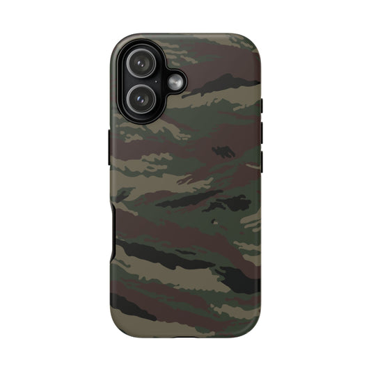Kamysh Woodland Camo MagSafe iPhone 17 Field Case front view