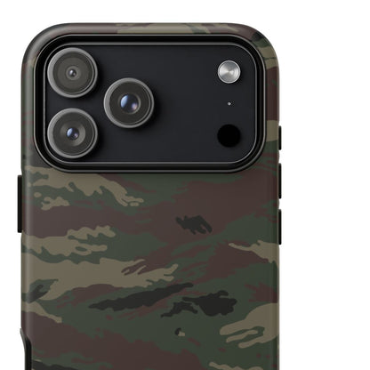 Kamysh Woodland Camo MagSafe iPhone 17 Pro Max Field Case close-up