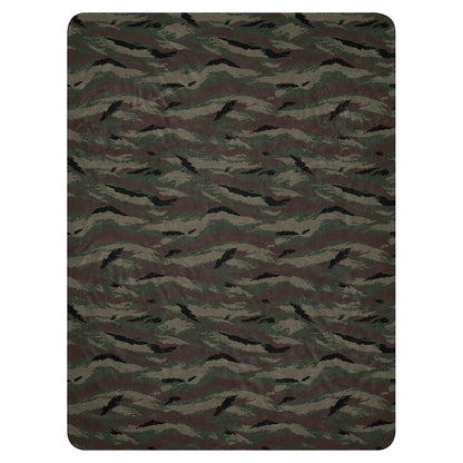 Kamysh Woodland Camo Sherpa blanket 60” × 80” _ Concealing Coloration
