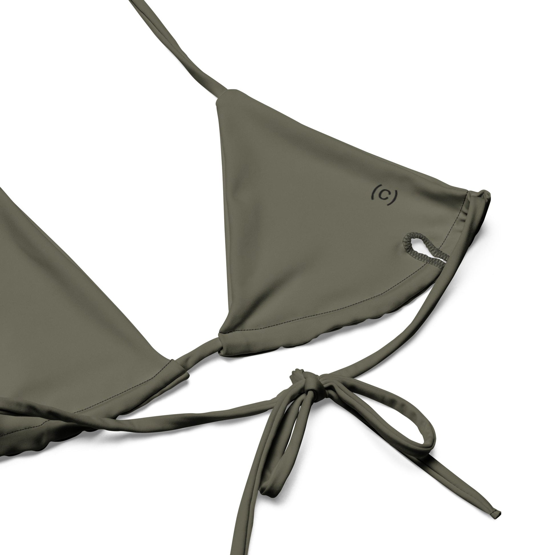 Kamysh Woodland Camo String Bikini Set - tie detail