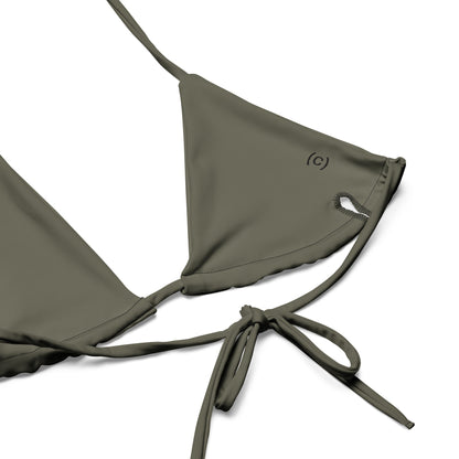 Kamysh Woodland Camo String Bikini Set - tie detail